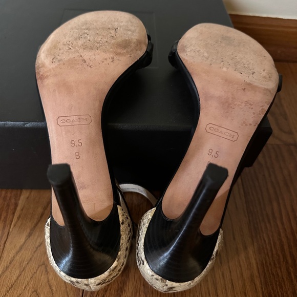 Coach heel open toe heels - Picture 6 of 6